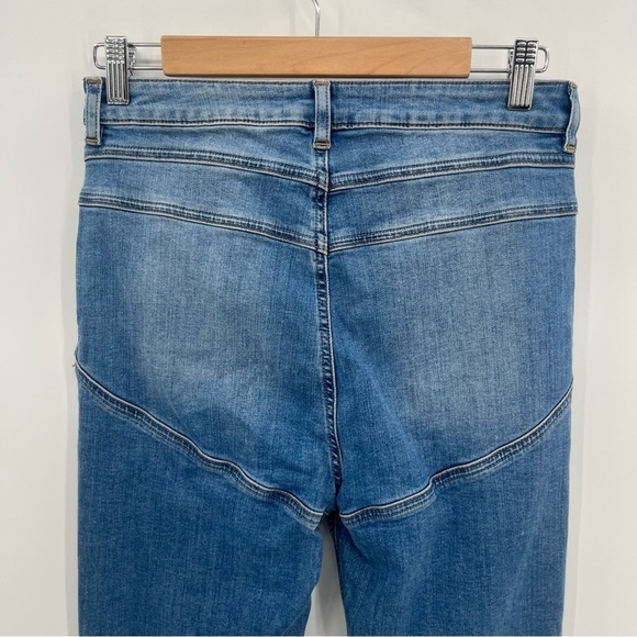 ASOS Design 30 Wide Boot Leg High Waist Denim - Picture 8 of 9